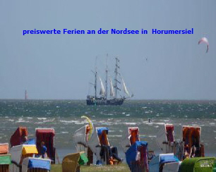 Preiswerte Ferien an der  Nordsee : segler vor schillig